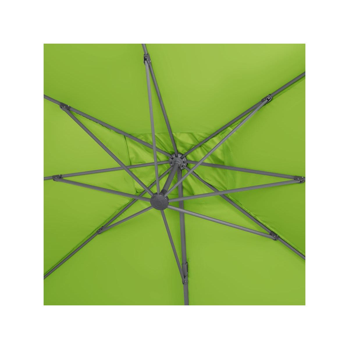 Habitat et Jardin Parasol jardin déporté Alu  Sun 4   - Rectangle - 3 x 4 m - Vert - Dalles à lester incluses