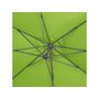 Voir la diapositive 2 : Habitat et Jardin Parasol jardin déporté Alu  Sun 4   - Rectangle - 3 x 4 m - Vert - Dalles à lester incluses
