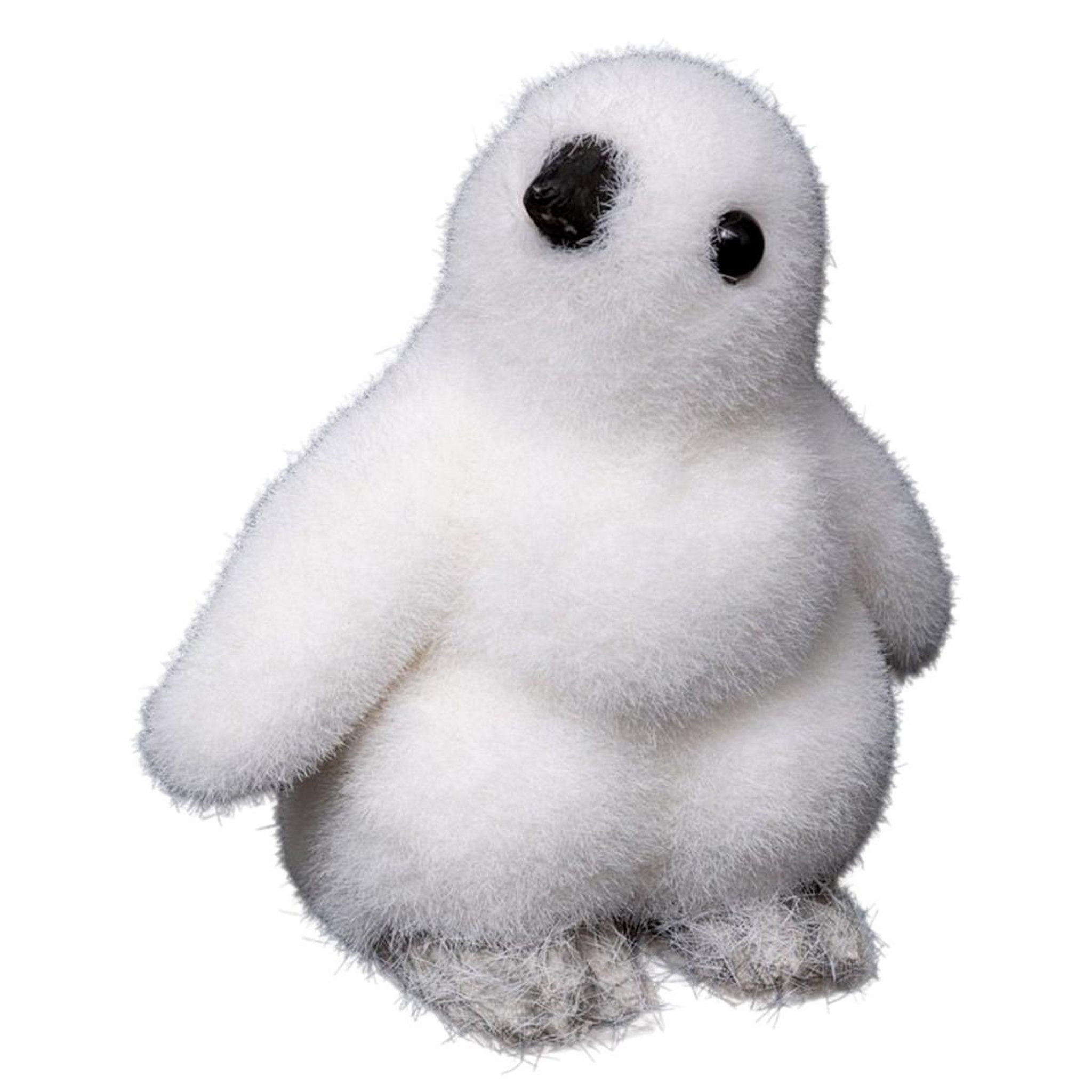 FEERIC LIGHT & CHRISTMAS Pingouin tourné  manteau  15cm blanc