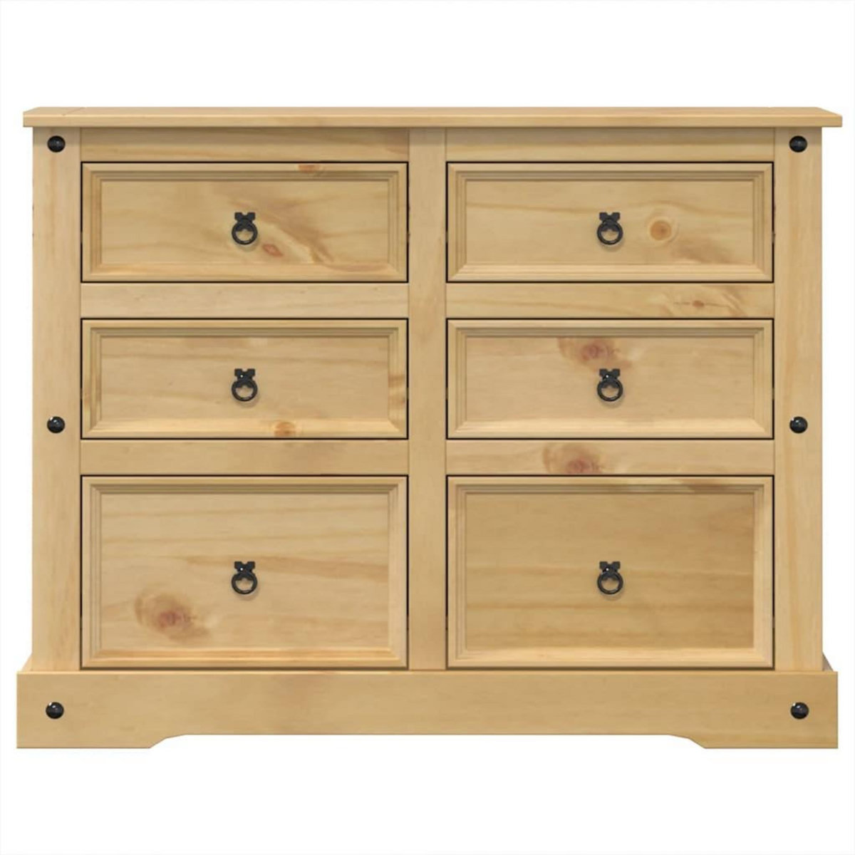 VIDAXL Commode  112x48x91 cm bois massif de pin