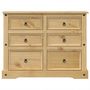 Voir la diapositive 4 : VIDAXL Commode  112x48x91 cm bois massif de pin