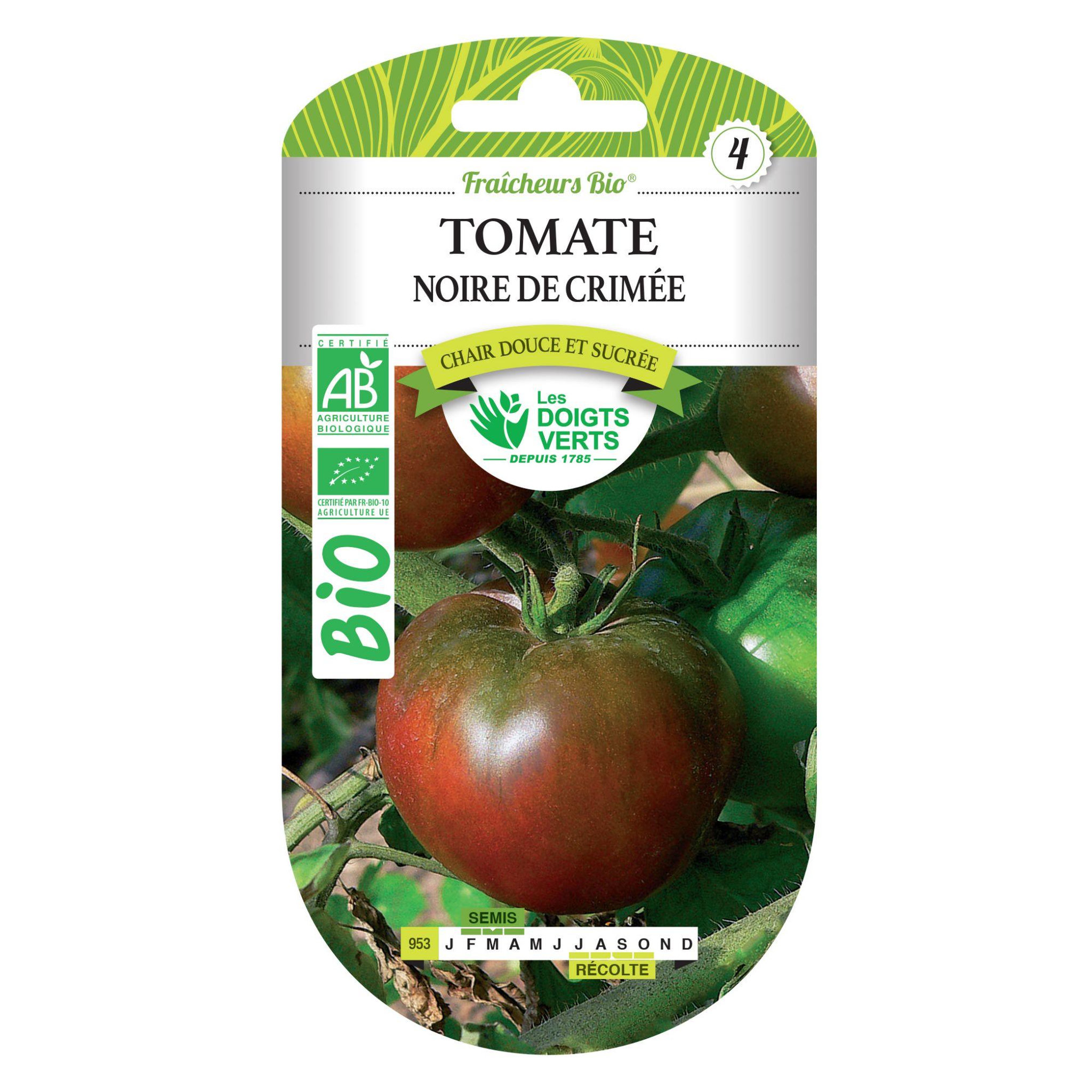 LES DOIGTS VERTS Graines tomate noire de Crimée BIO Les Doigts Verts
