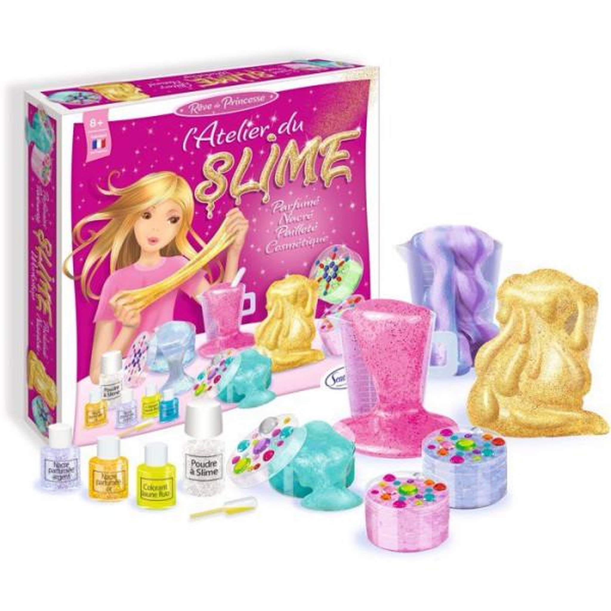 Voir la diapositive 4 : Sentosphere Kit loisir Créatif - SENTOSPHERE - L'atelier du Slime - Gomme D'origine Natuelle - Colorants Cosmétiques - Des 8 ans
