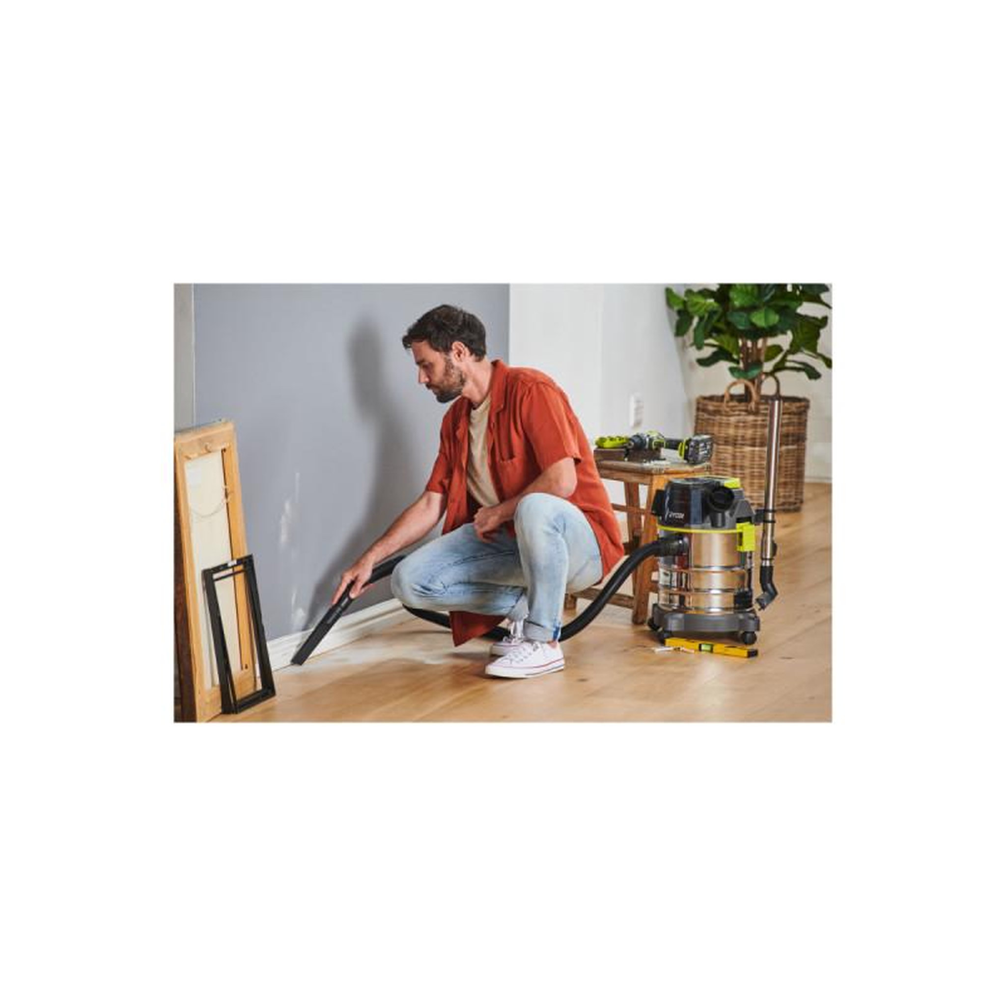 Voir la diapositive 3 : Ryobi Aspirateur eau et poussière RYOBI 18V One Plus - sans batterie ni chargeur R18WDV-0
