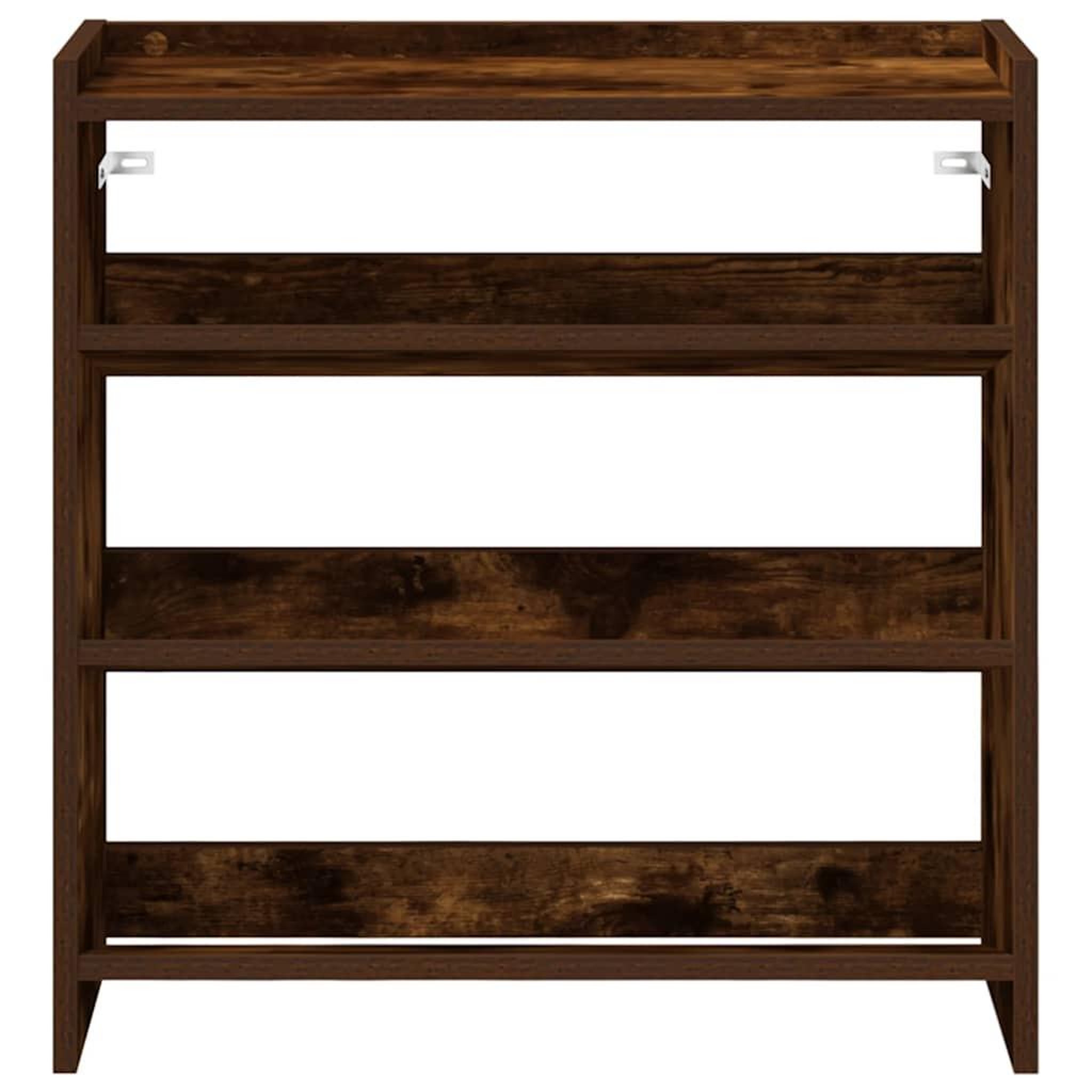 Voir la diapositive 4 : VIDAXL Etagere a chaussures chene fume 60x25x62 cm bois d'ingenierie