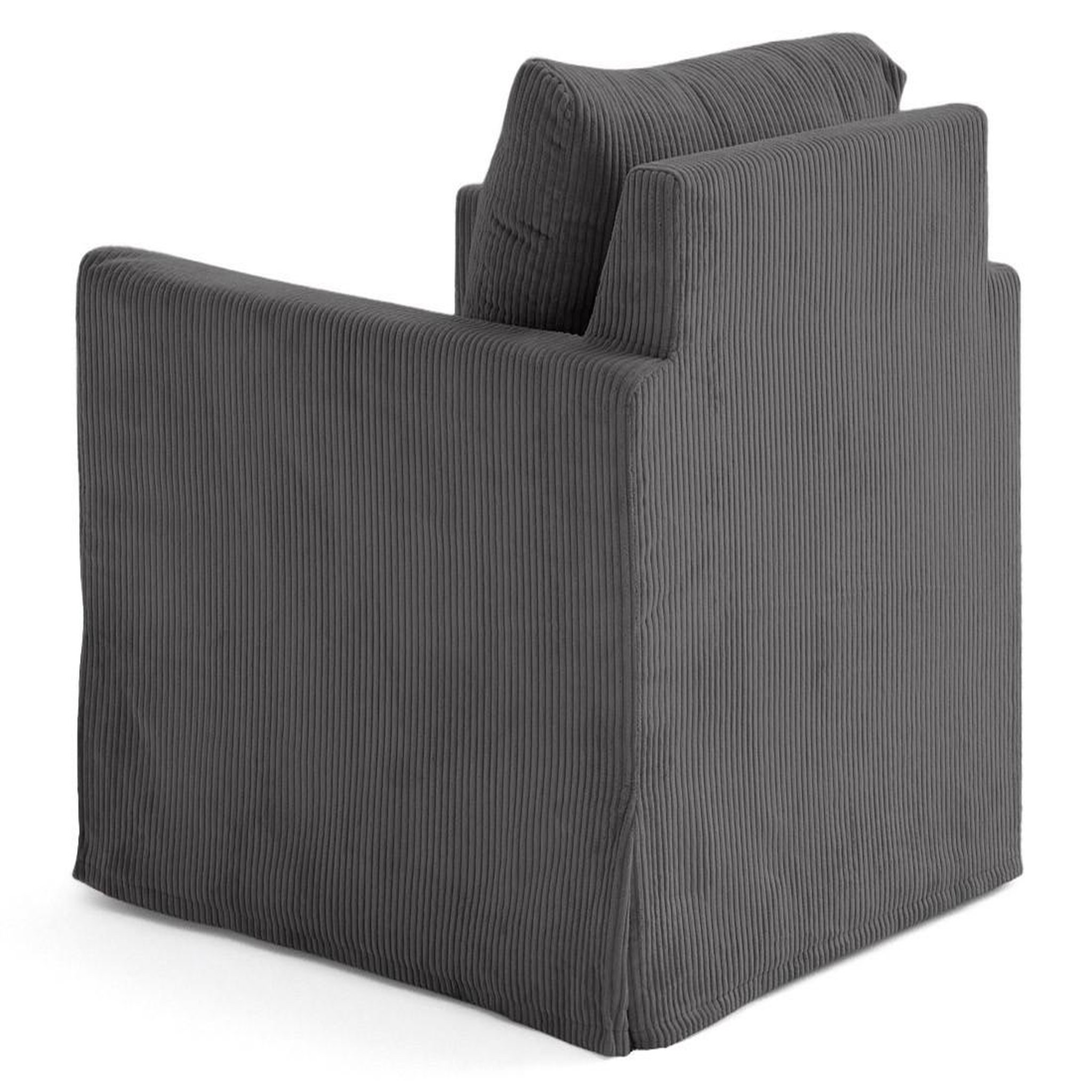 Voir la diapositive 5 : LISA DESIGN Serena - fauteuil déhoussable en velours côtelé