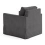 Voir la diapositive 5 : LISA DESIGN Serena - fauteuil déhoussable en velours côtelé