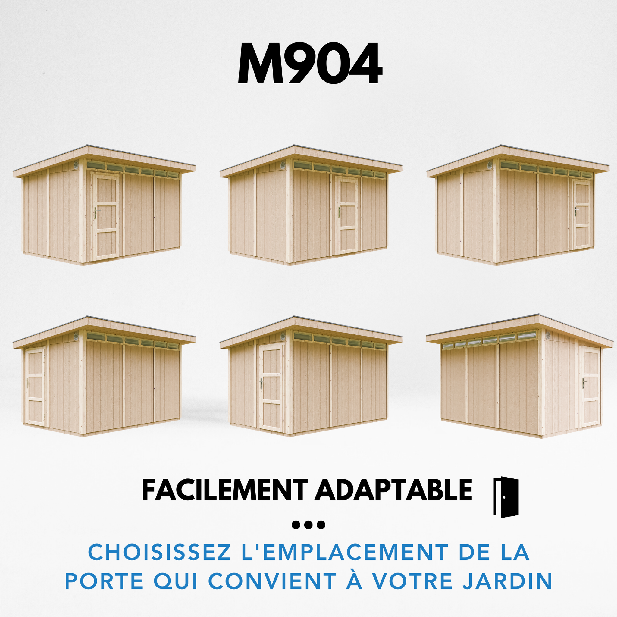 Voir la diapositive 5 : TIMBELA Abri de Jardin Qualité Premium 9m²L412xL279xH237cm avec sol, bardeaux bitumineux M904
