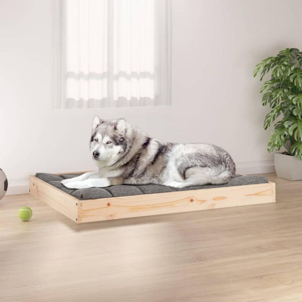 VIDAXL Lit pour chien 101,5x74x9 cm Bois de pin solide