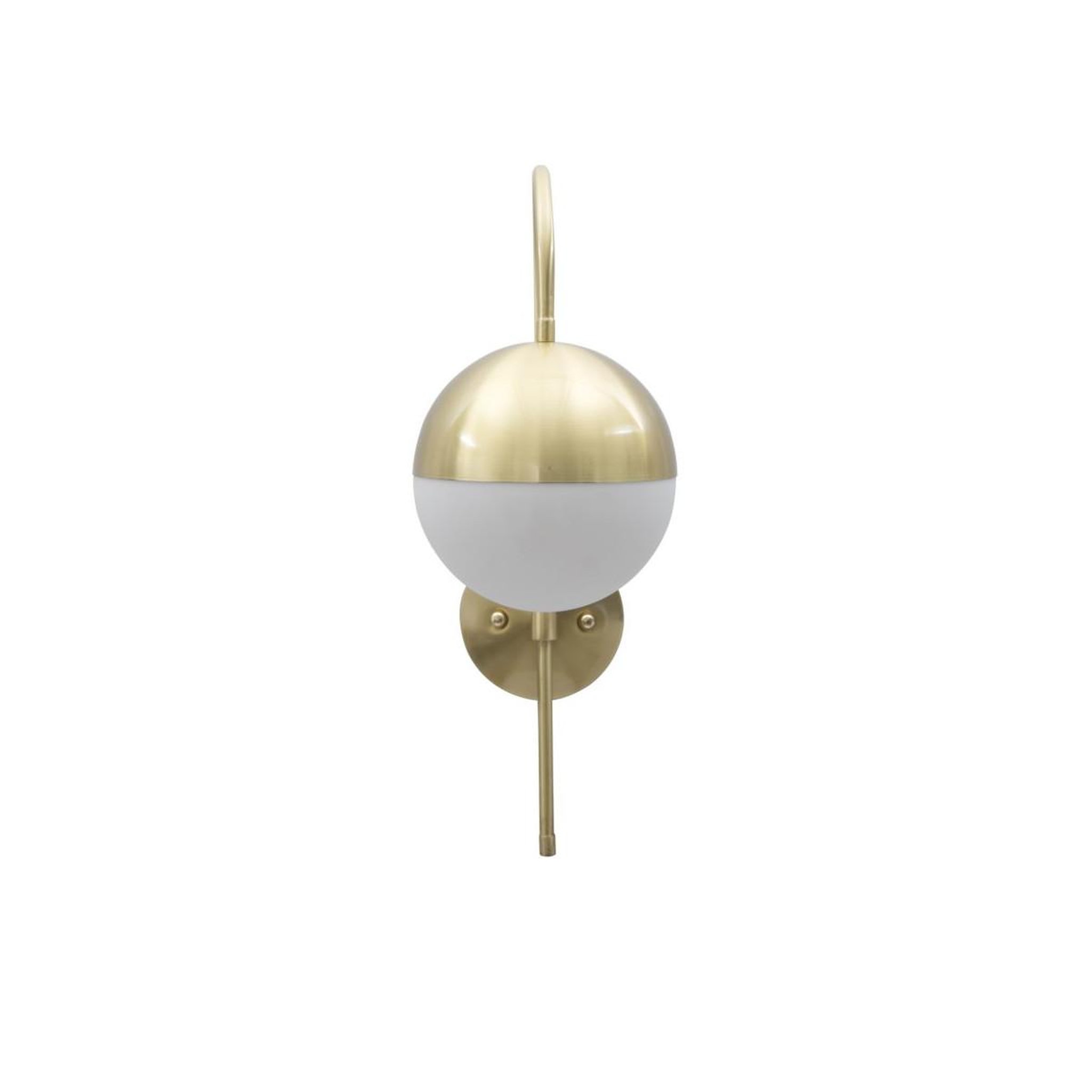 Voir la diapositive 2 : Paris Prix Applique murale sphère  glamy street  51cm blanc & or
