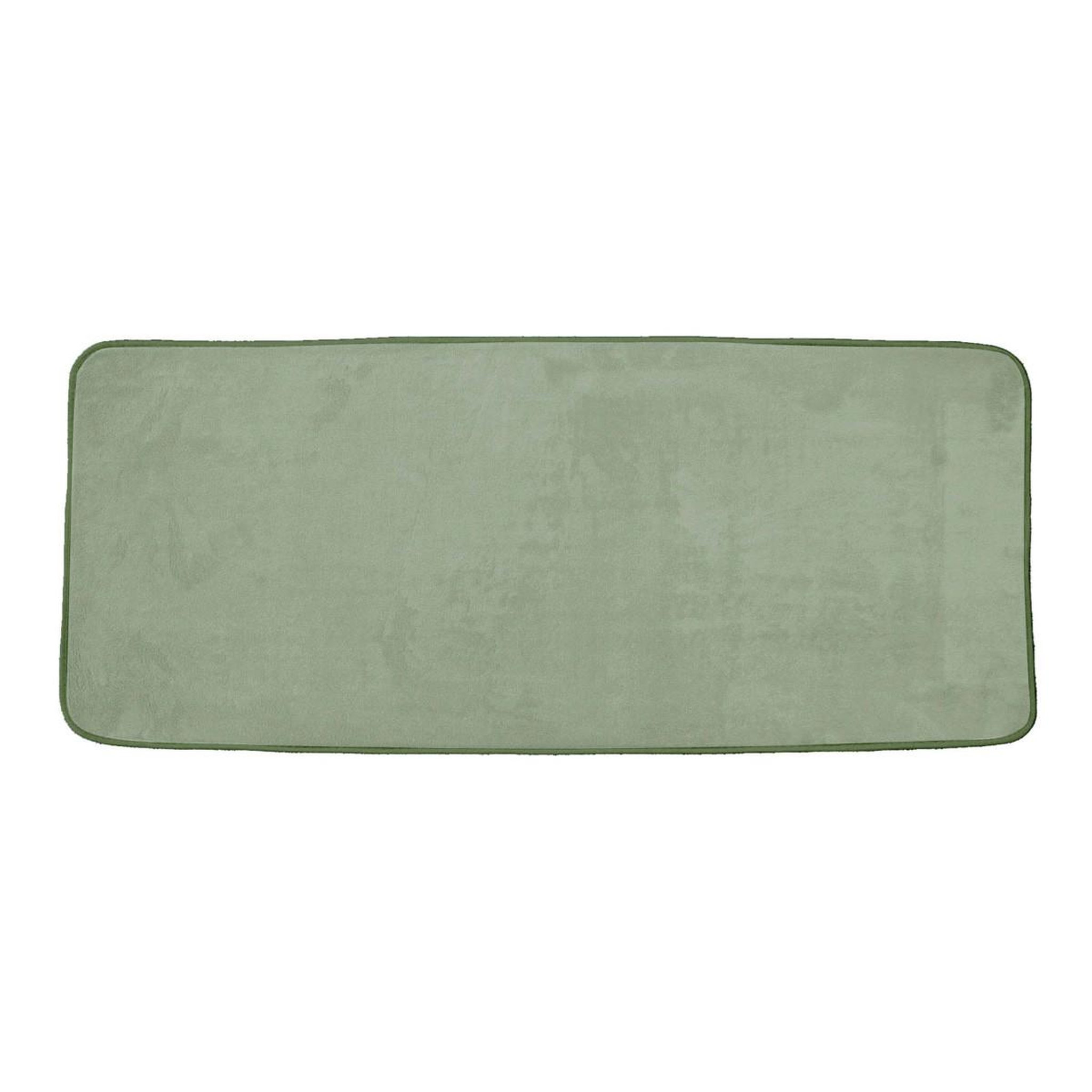 Douceur d'Intérieur Tapis de bain microfibre  vitamine  50x120cm sauge