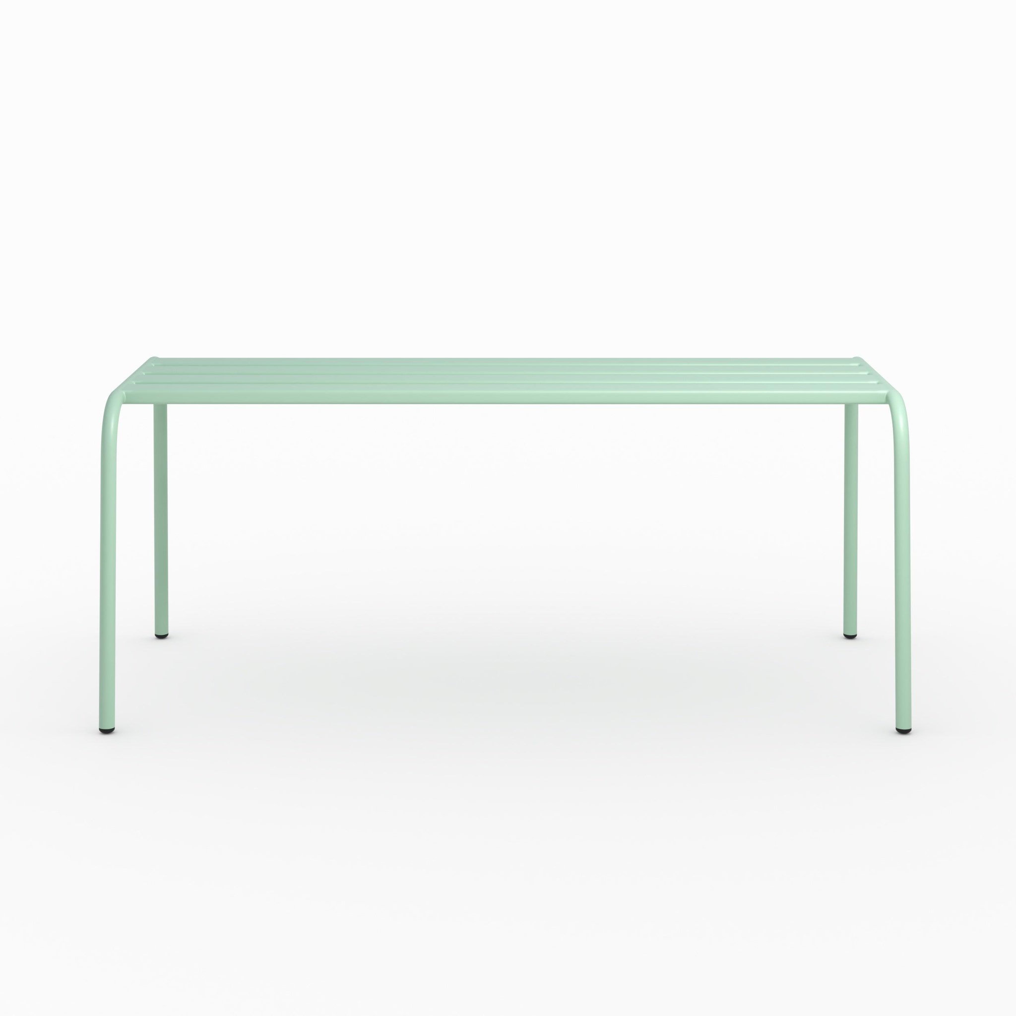 Voir la diapositive 3 : MAISON PAVANE Banc de jardin en métal vert clair 2 personnes-yumi