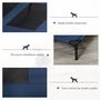 Voir la diapositive 6 : PAWHUT Lit sur pieds pour chien chat lit de camp animal lit surélevé Oxford textilène micro-perforé dim. 92L x 76l x 18H cm bleu