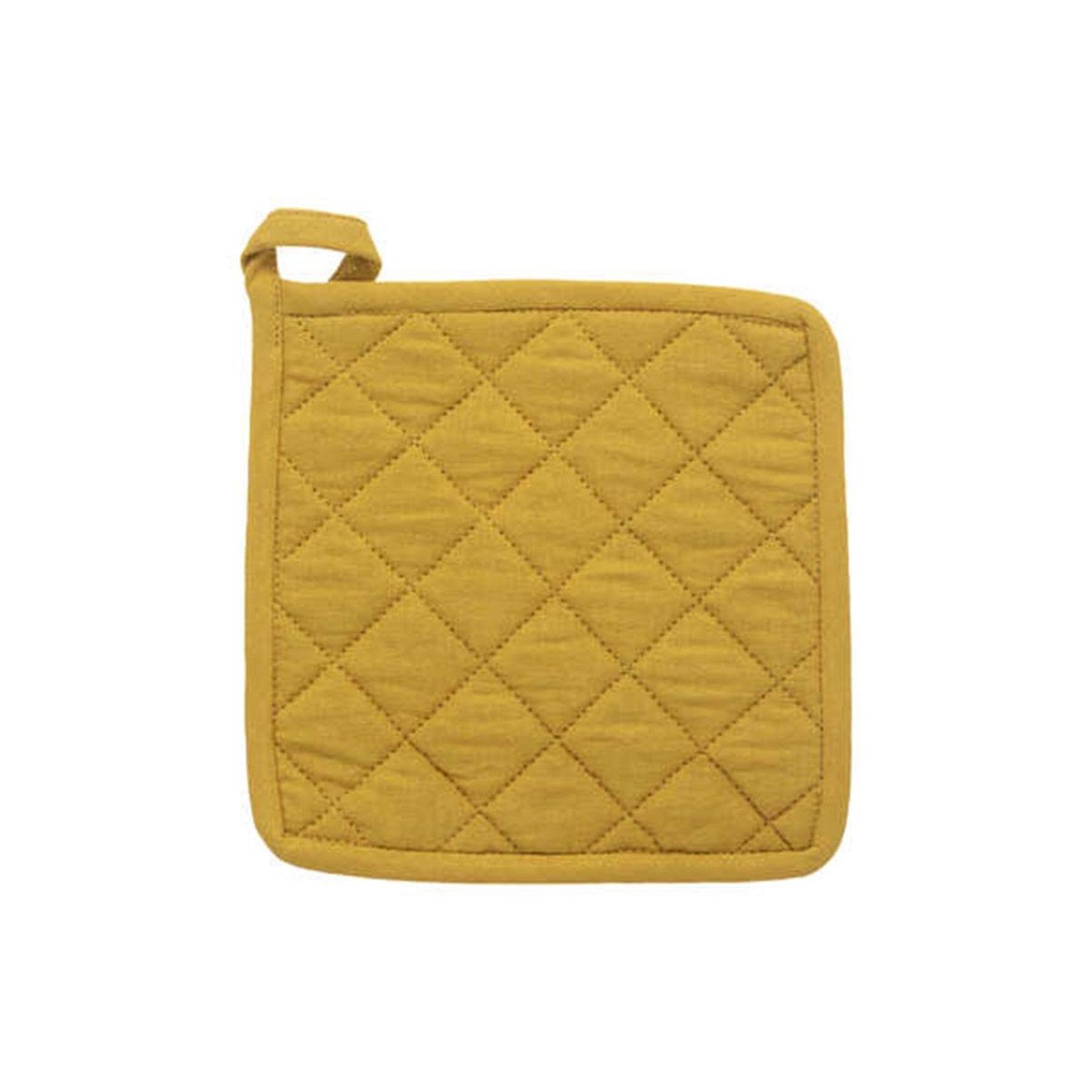 Voir la diapositive 4 : ATMOSPHERA Gant & manique imprimé  paty  32cm jaune ocre
