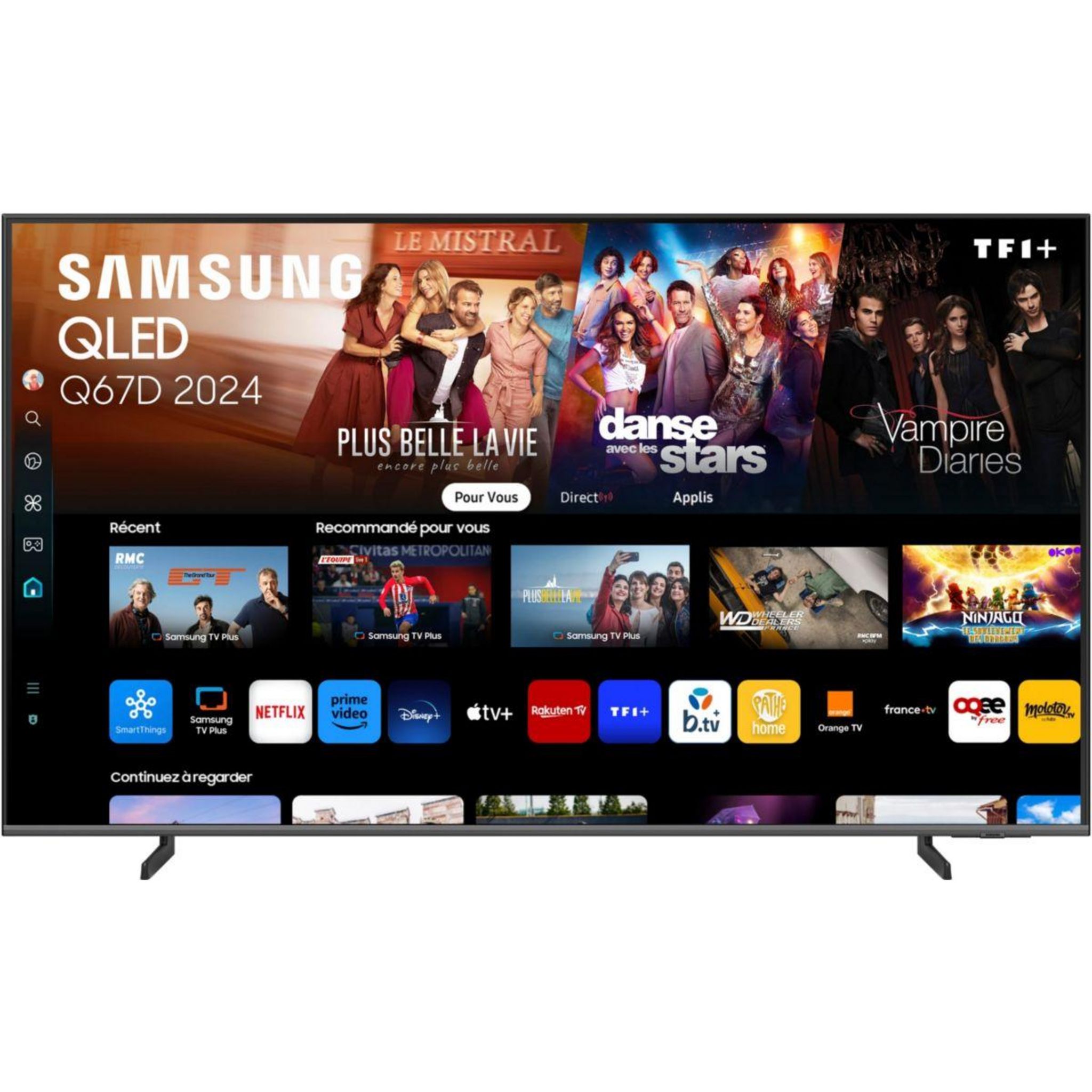 Samsung TV QLED TQ43Q67D 4K UHD AI Smart TV 2024