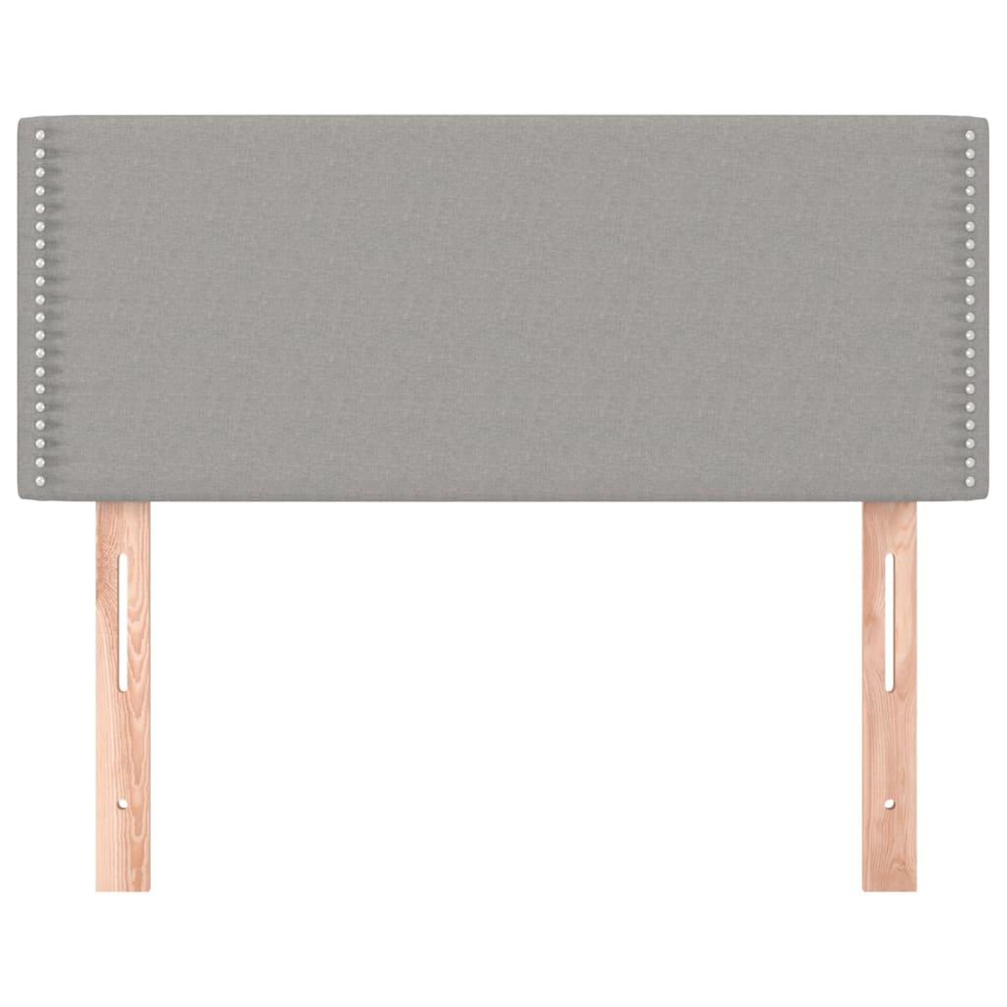 Voir la diapositive 3 : VIDAXL Tete de lit Gris clair 80x5x78/88 cm Tissu