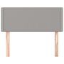 Voir la diapositive 3 : VIDAXL Tete de lit Gris clair 80x5x78/88 cm Tissu