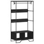 Voir la diapositive 2 : VIDAXL Armoire noir 90x50x180 cm bois d'ingénierie