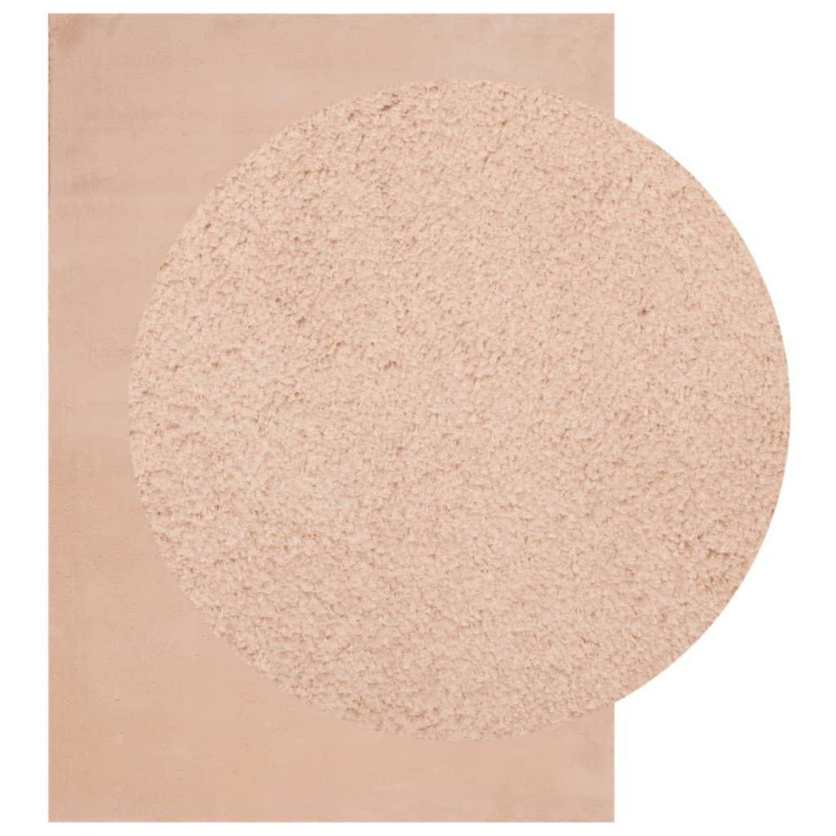 VIDAXL Tapis HUARTE a poils courts doux lavable rouge clair 140x200 cm