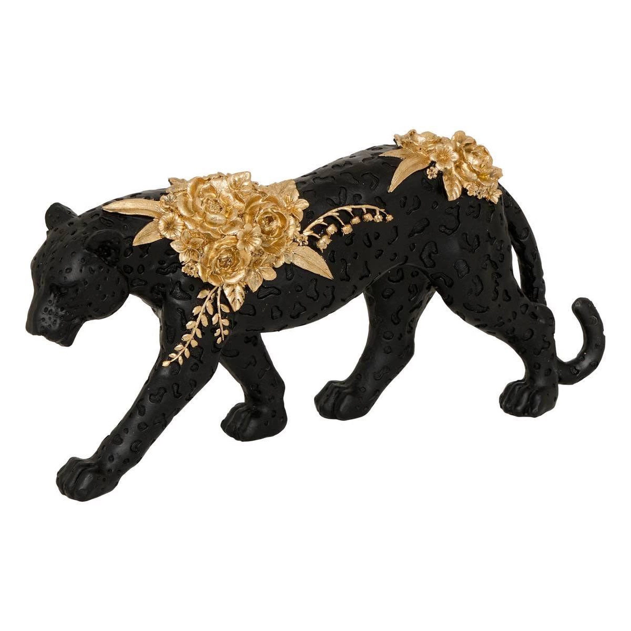 ATMOSPHERA Statuette panthère en résine  belli  40cm noir