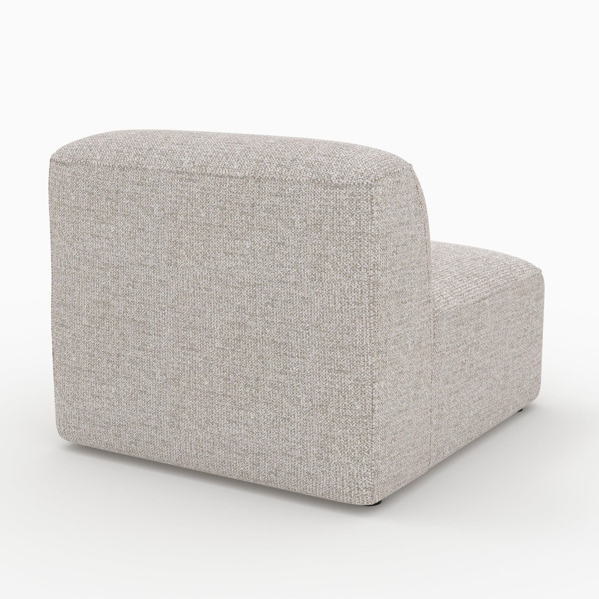 MAISON PAVANE Canapé modulable en tissu beige 3 places-Hestia