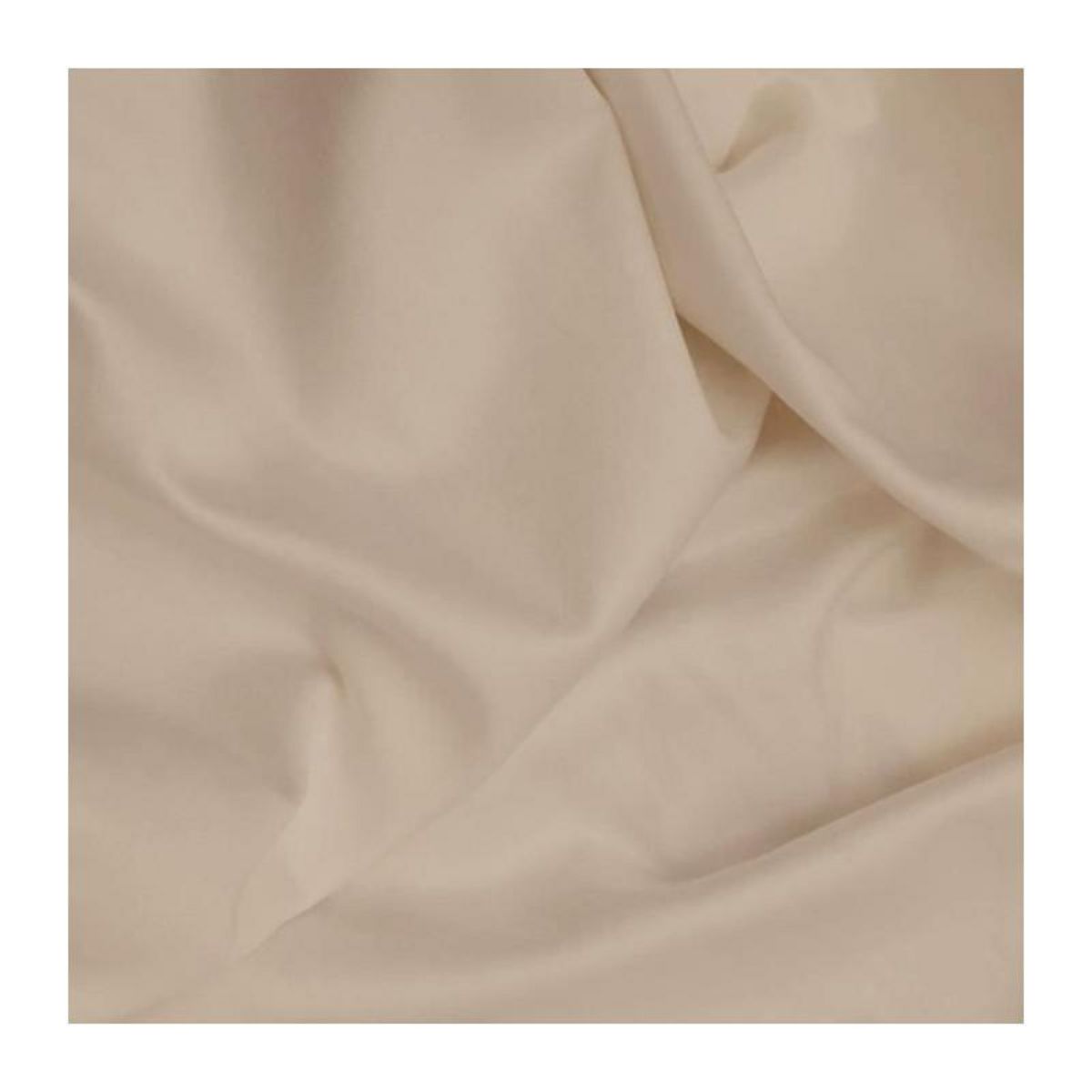 GENERIQUE Parure de lit - 1 housse de couette 220 x 240 cm + 2 taies d'oreiller 60 x 60 cm - Satiné 100% coton - Beige