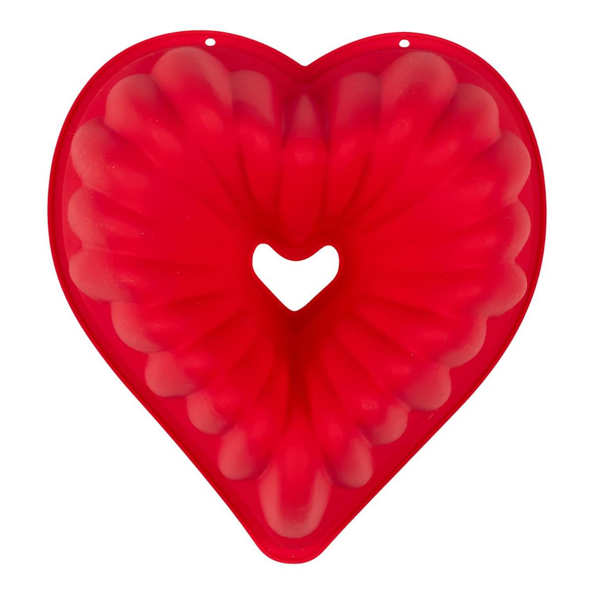 Lily Cook Moule à gâteau en silicone  cœur  22cm rouge