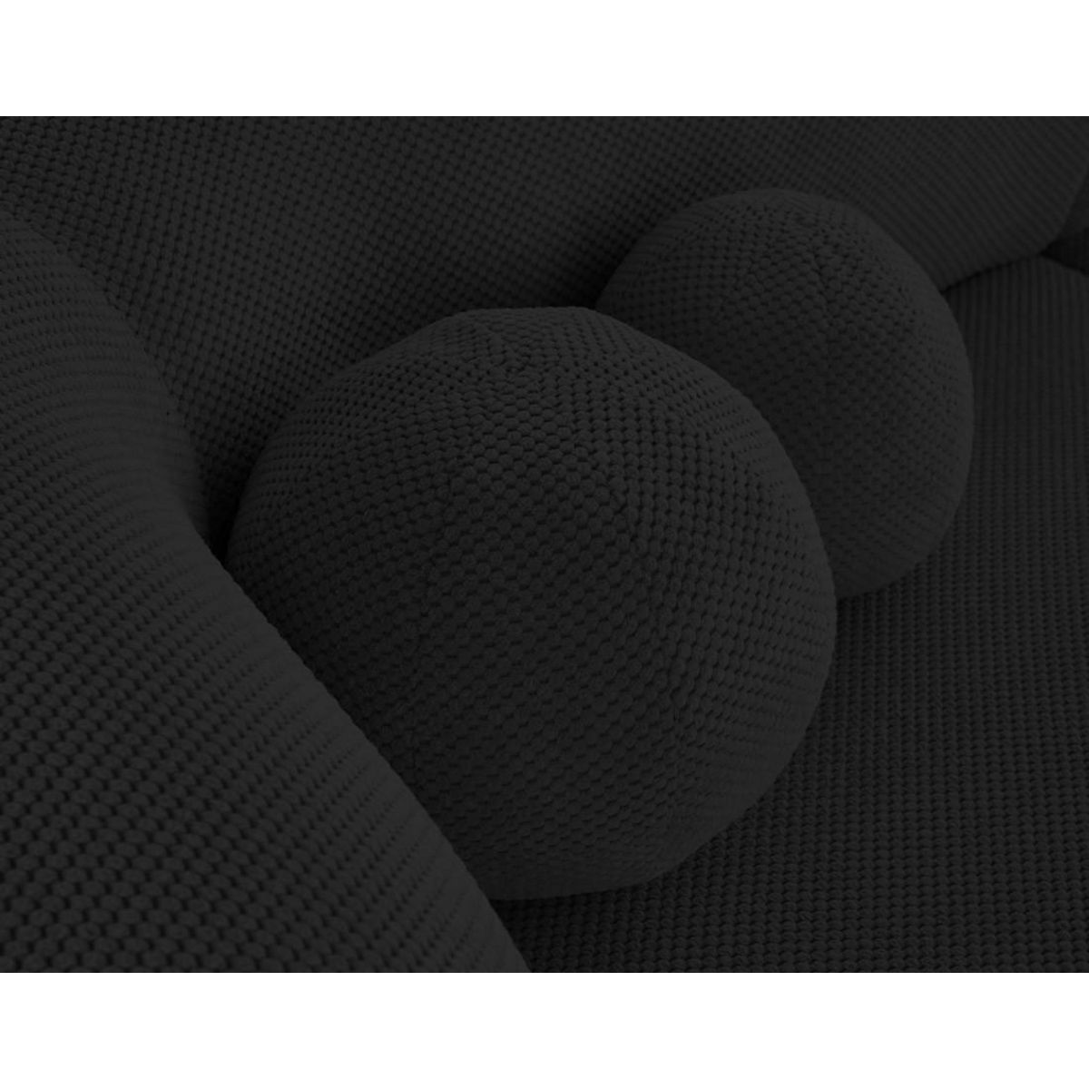 LISA DESIGN Charles - canapé droit 4 places avec double méridienne - assise profonde - en velours texturé