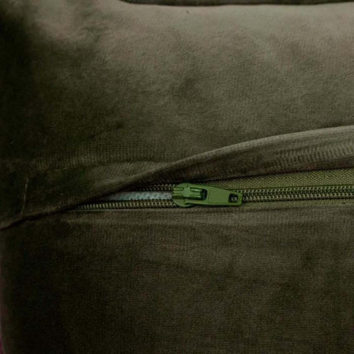 ATMOSPHERA Coussin Déco Bouclette  Soana  30x50cm Kaki