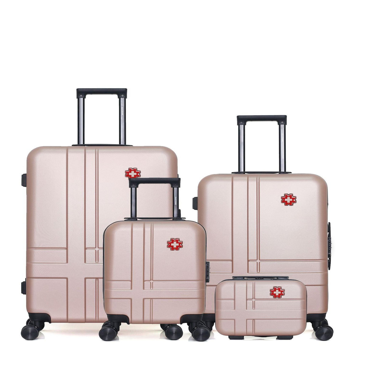 SWISS KOPPER SWISS KOPPER - LOT DE 4 - Valise Grand Format, Valise Week-end, Valise Cabine XXS et Vanity USTER