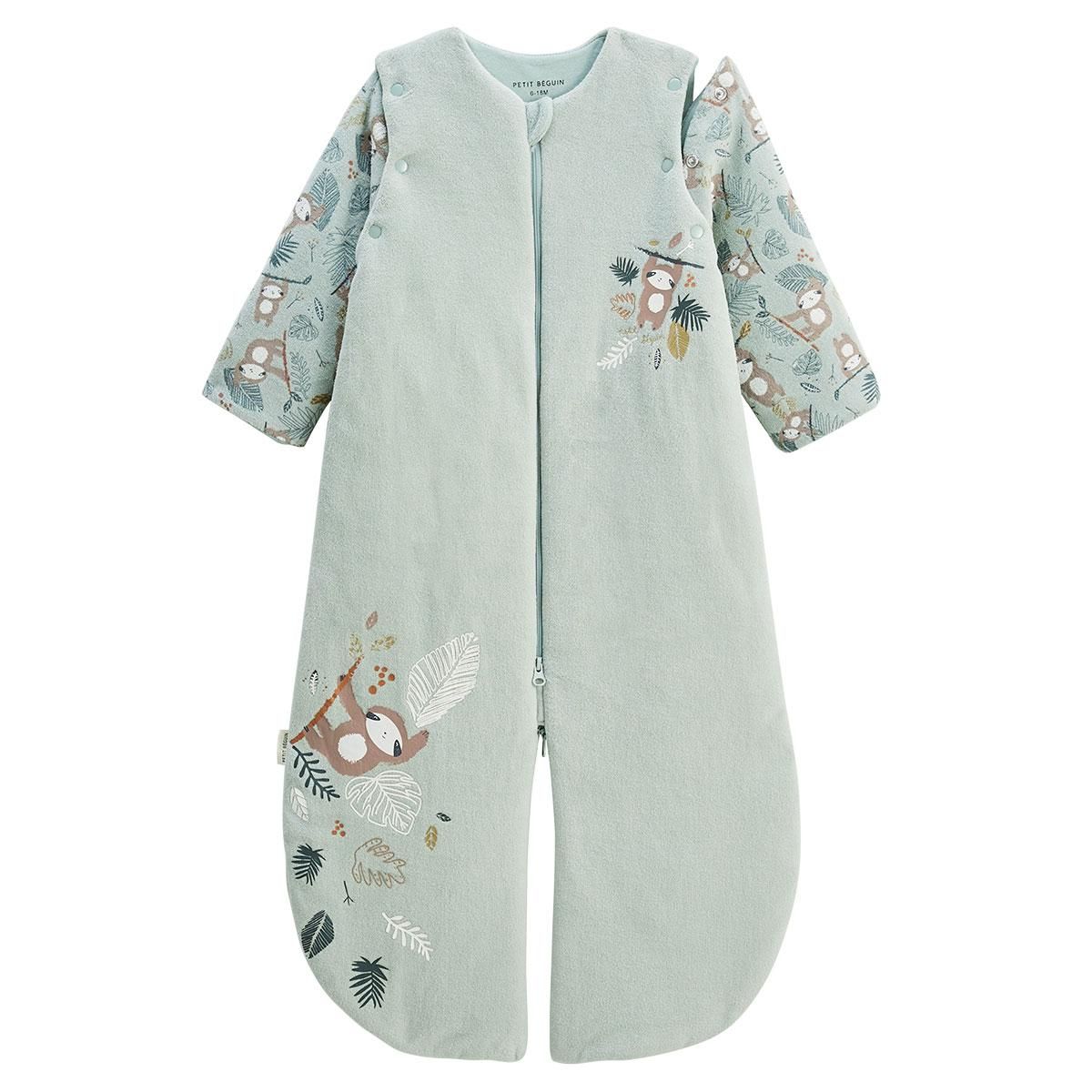 Petit Béguin Turbulette d'hiver en velours avec manches amovibles et jambes séparables Cache-cache