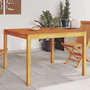Voir la diapositive 1 : VIDAXL Table a manger de jardin 110x110x75 cm bois d'acacia massif