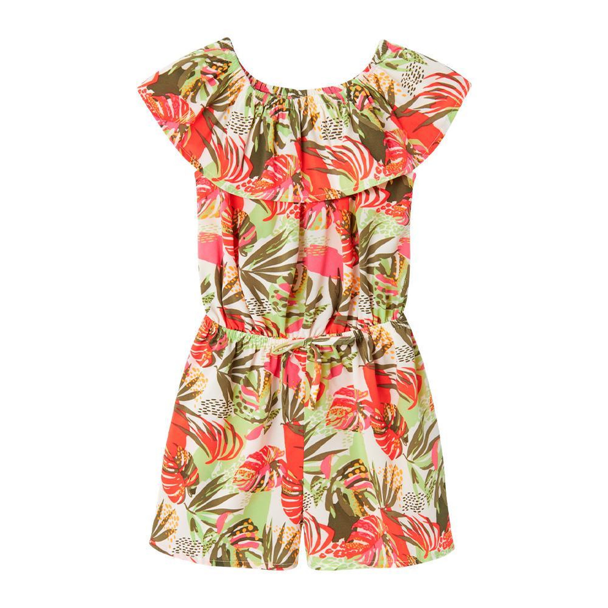 Voir la diapositive 1 : NAME IT Combi-Short Imprimé Vert/Rose Fille Name it Vinaya