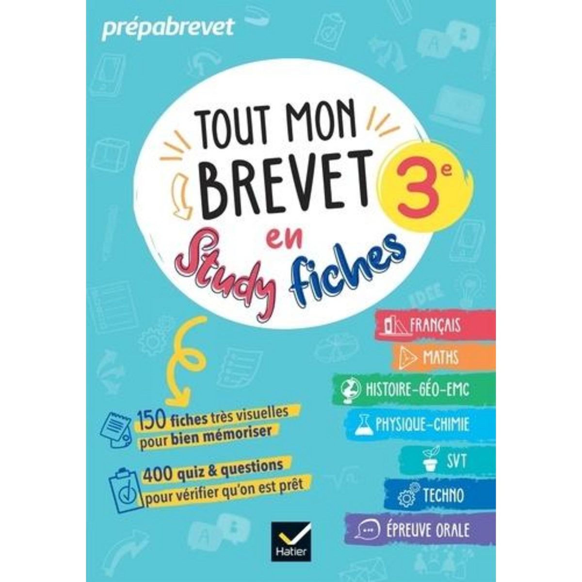 TOUT MON BREVET EN STUDY FICHES 3E, André Sophie