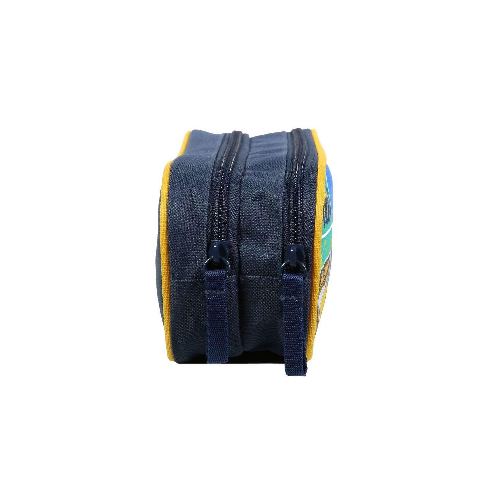 Voir la diapositive 2 : Bagtrotter BAGTROTTER Trousse scolaire 2 compartiments Phileas Bleue Dinosaure