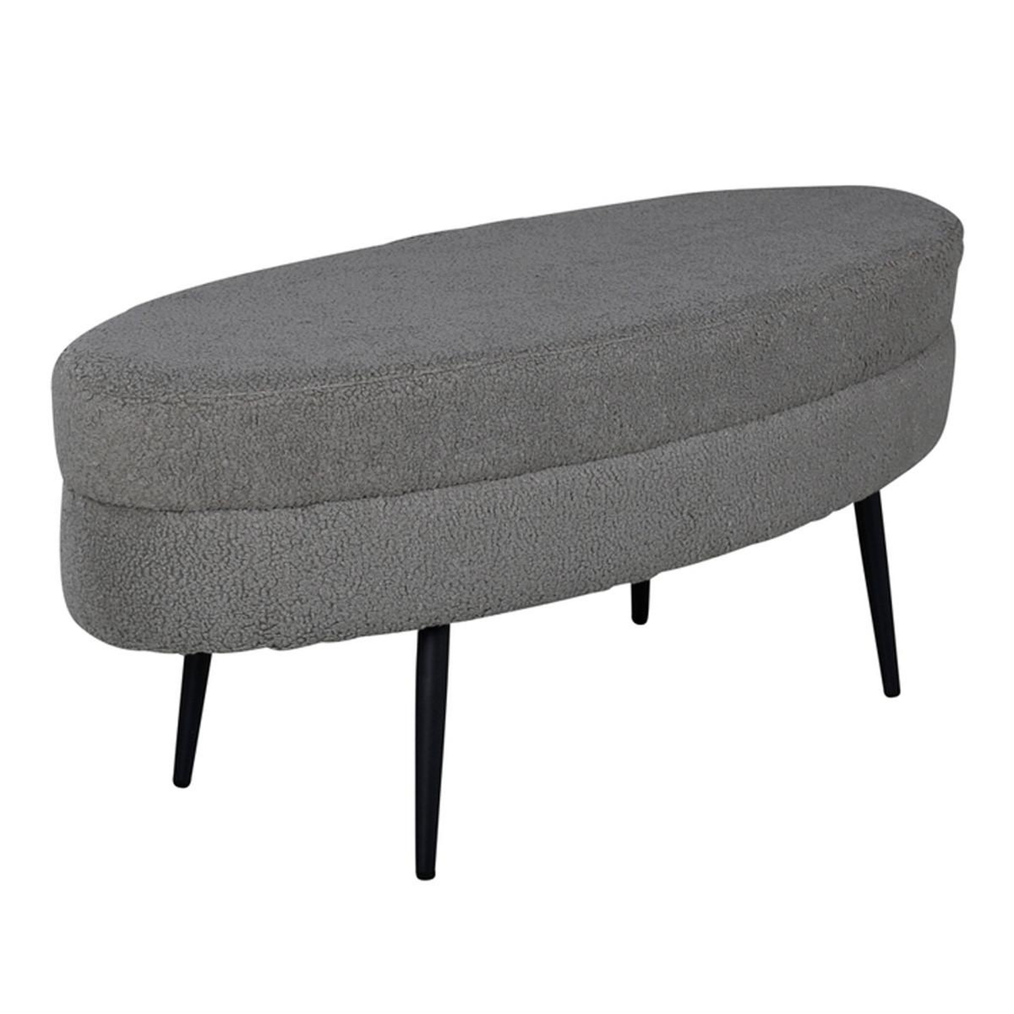 Paris Prix Pouf design bouclette  otto  100cm grège