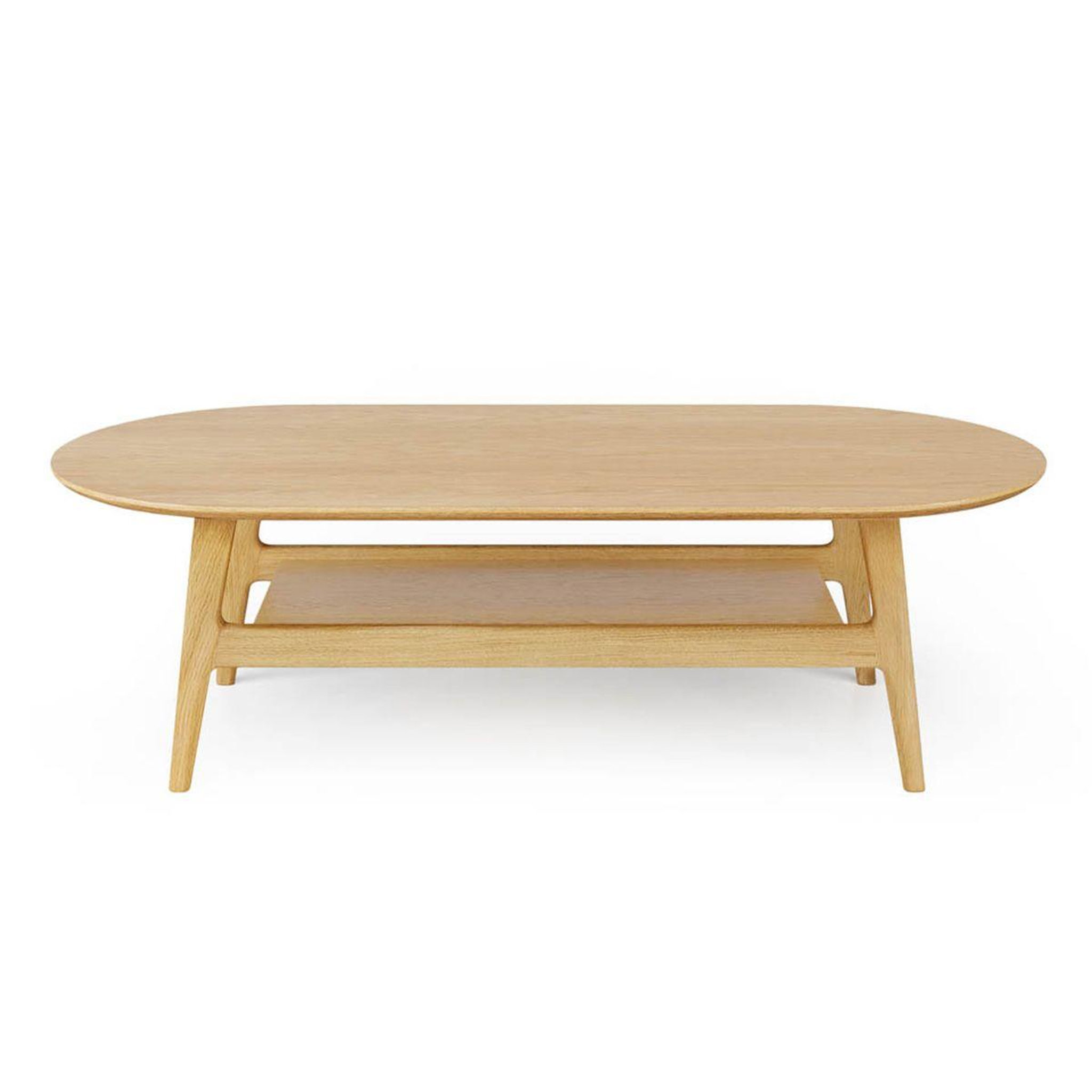 Paris Prix Table basse en bois  courbée  130cm chêne