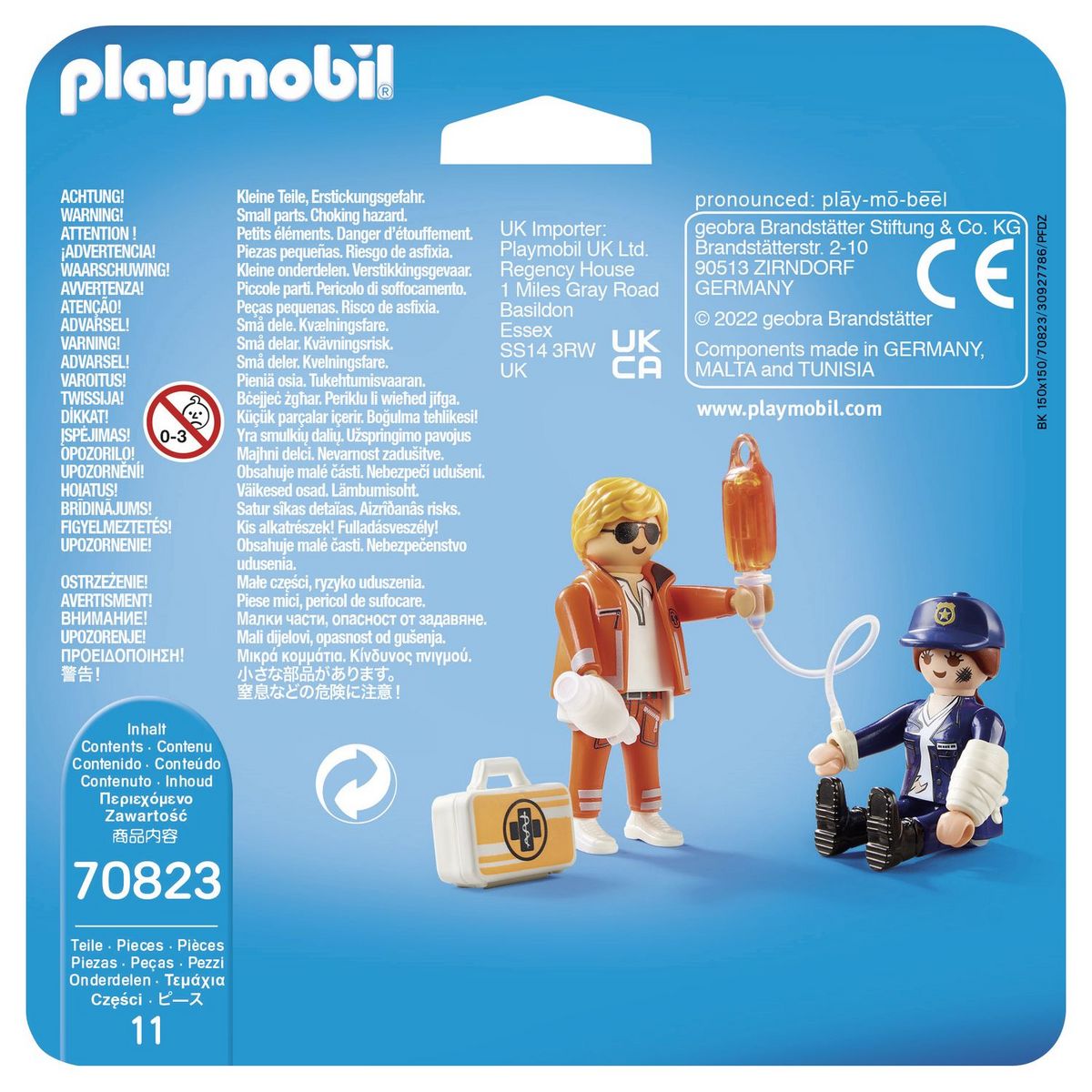 PLAYMOBIL 70823 - Duo Secouriste et policière