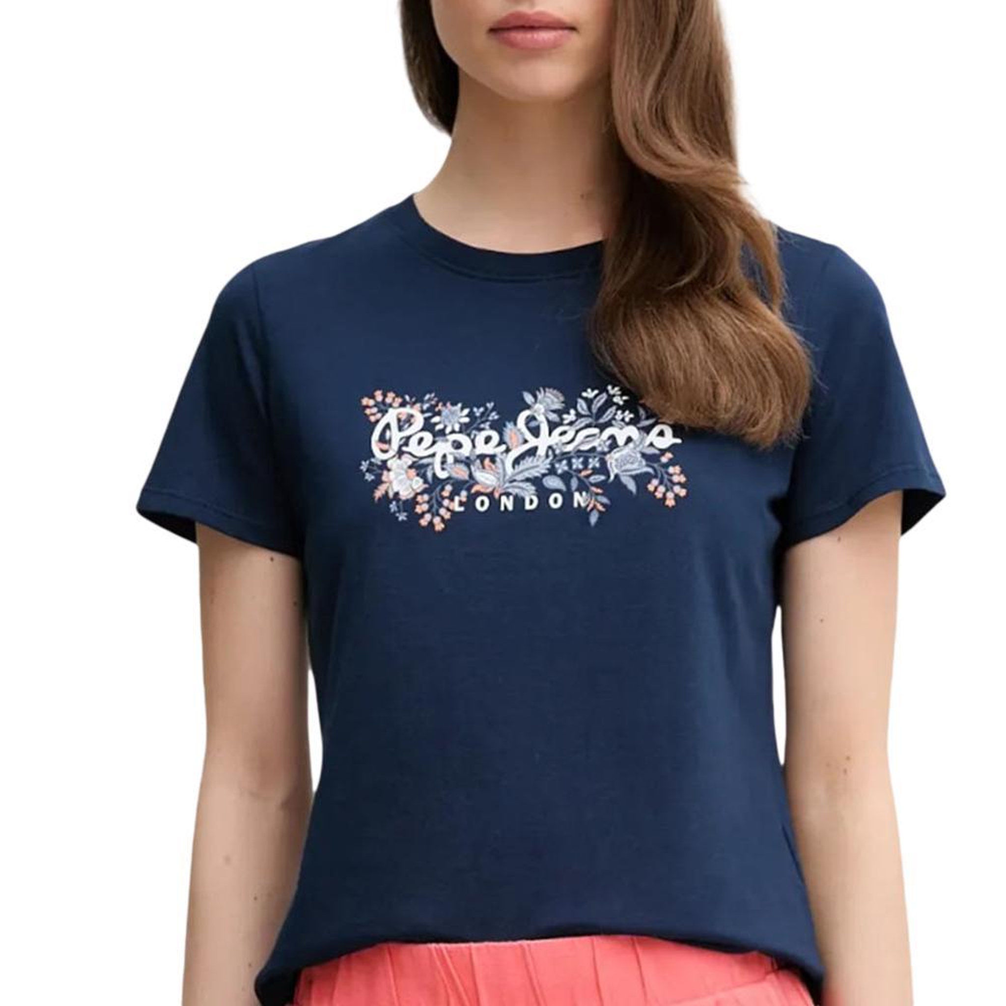 Pepe Jeans T-shirt Marine Femme Pepe jeans Rosalind. Coloris disponibles : Bleu