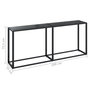 Voir la diapositive 6 : VIDAXL Table console Noir 180x35x75,5 cm Verre trempe