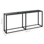 Voir la diapositive 6 : VIDAXL Table console Noir 180x35x75,5 cm Verre trempe