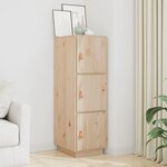VIDAXL Buffet haut 34x40x108,5 cm Bois massif de pin