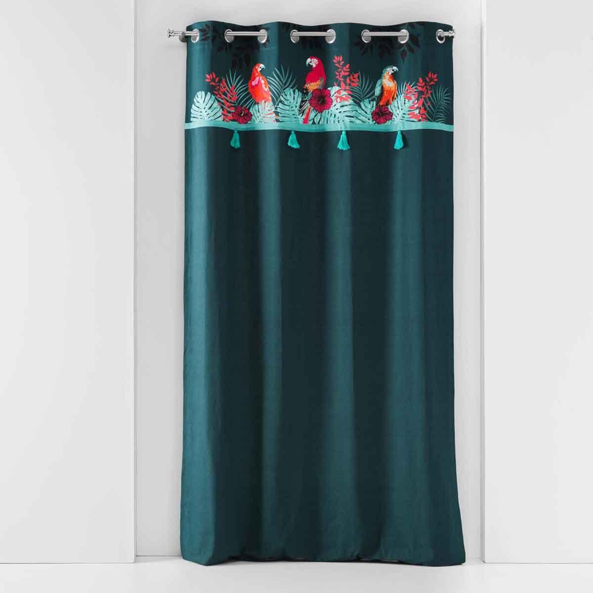 Douceur d'Intérieur Rideau à œillets  caracas  140x240cm bleu