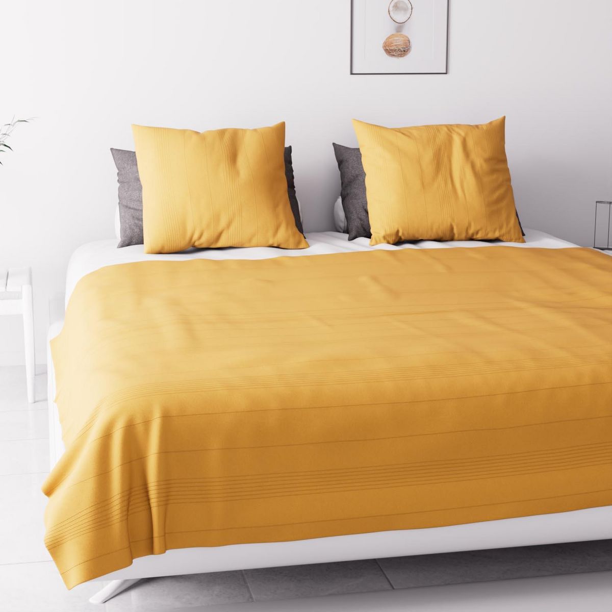 SOLEIL D'OCRE Jeté de lit, canapé, plaid ADELE par Soleil d'ocre