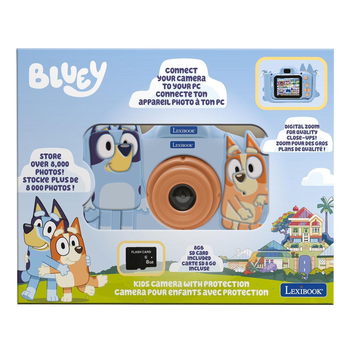 Lexibook Camera pour enfants avec protection Bluey