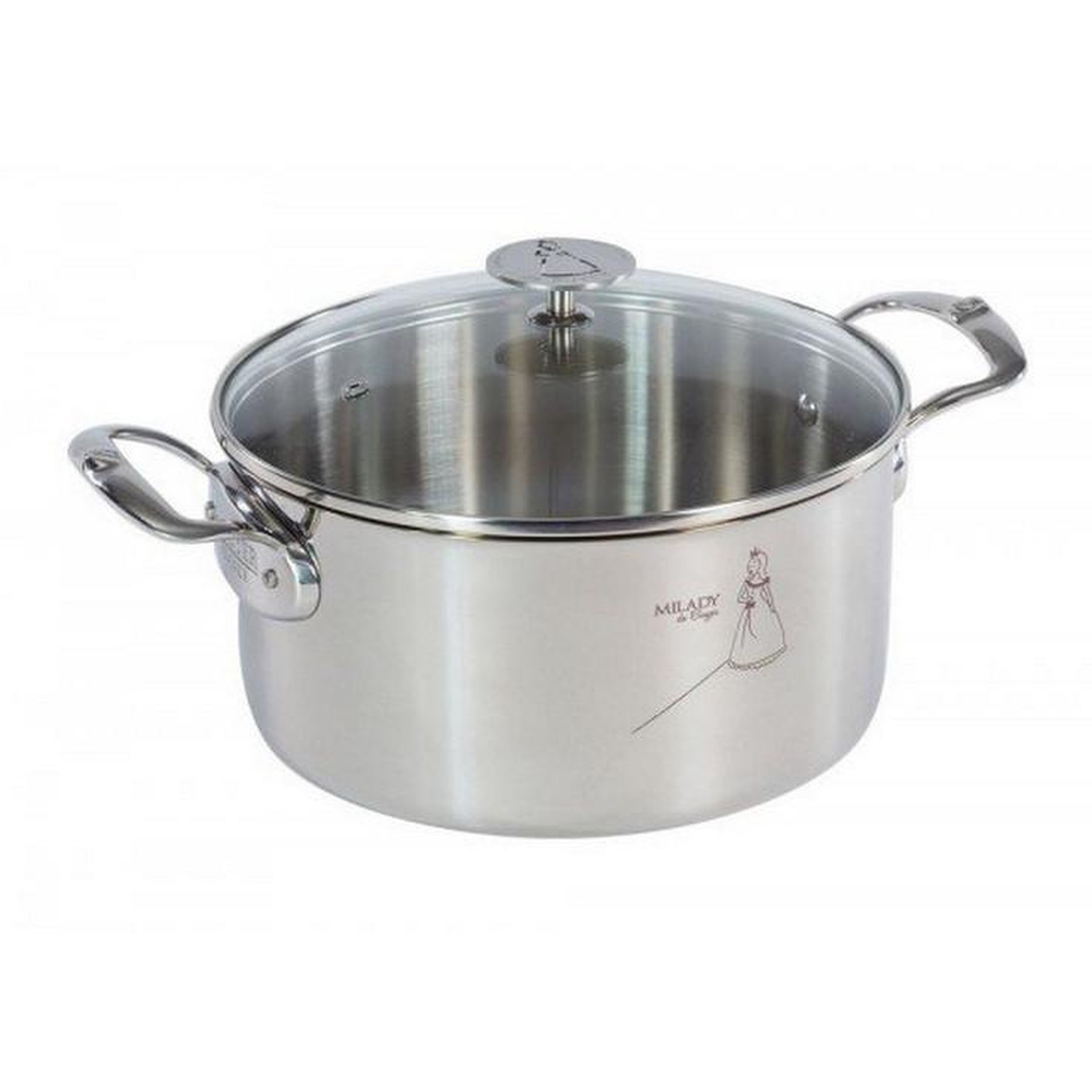 De buyer Faitout inox 28cm + couvercle - 3427.28