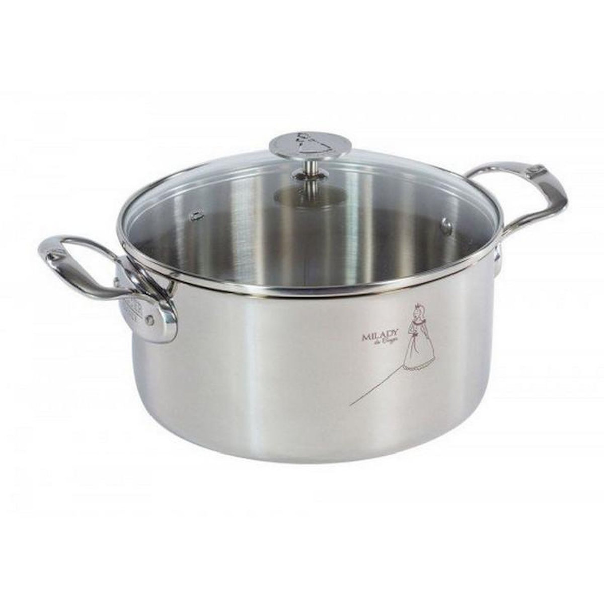 De buyer Faitout inox 28cm + couvercle - 3427.28