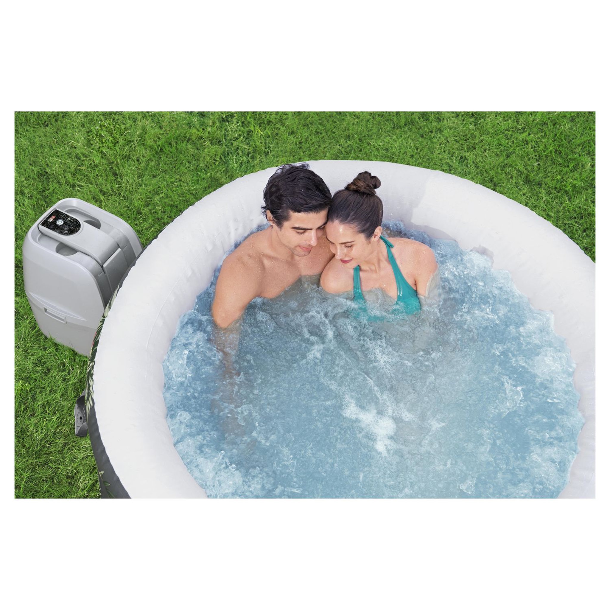 Voir la diapositive 2 : BESTWAY Spa gonflable rond 2-3 personnes 170x66cm ARUBA