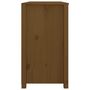 Voir la diapositive 5 : VIDAXL Armoire laterale Marron Miel 100x40x72 cm Bois de pin massif