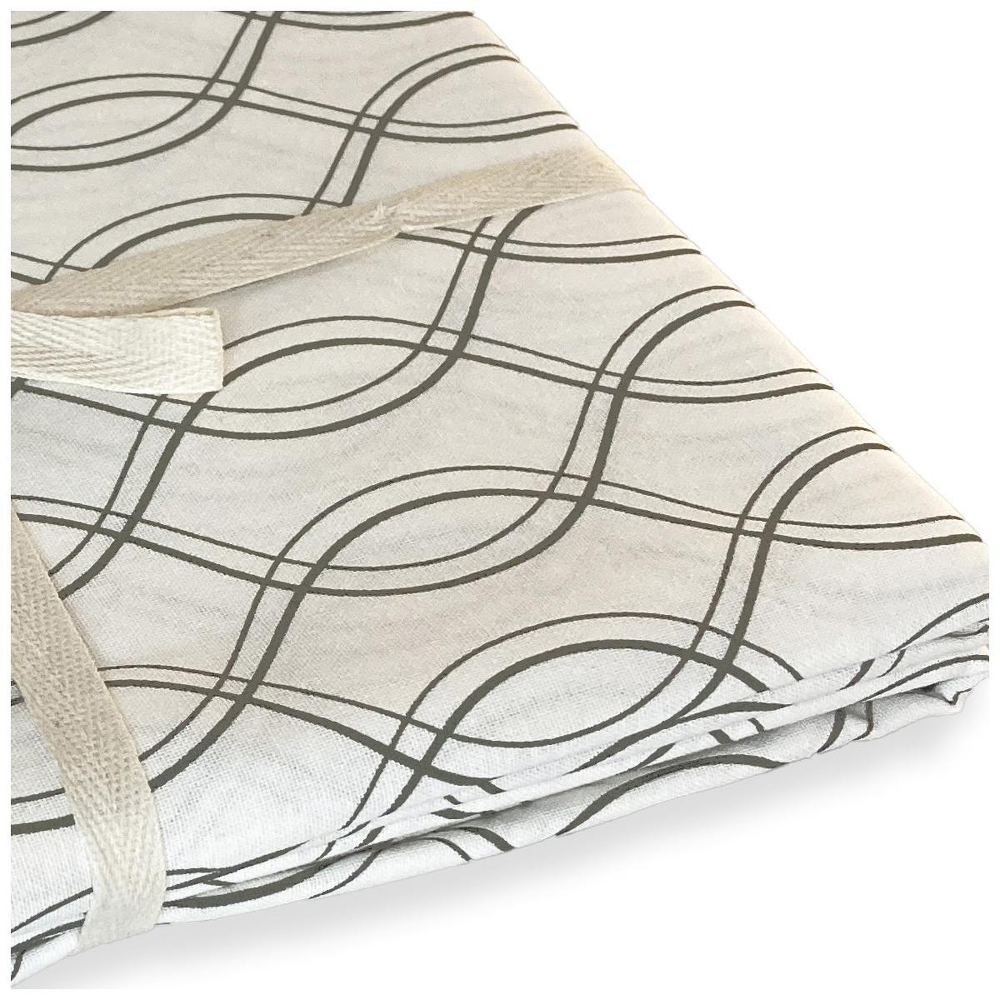 Voir la diapositive 3 : FUTURE HOME Nappe carrée anti-taches déperlante géométrique 140x140cm vogue